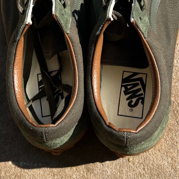 Vans old skool classic green shoes size 9.5 - Picture 4 of 7